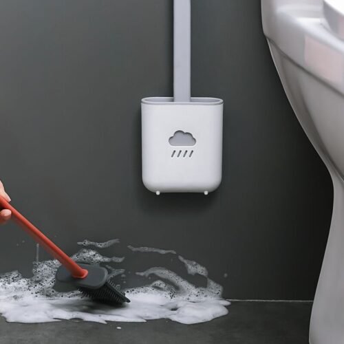Silicone Wall-Mounted Toilet Brush